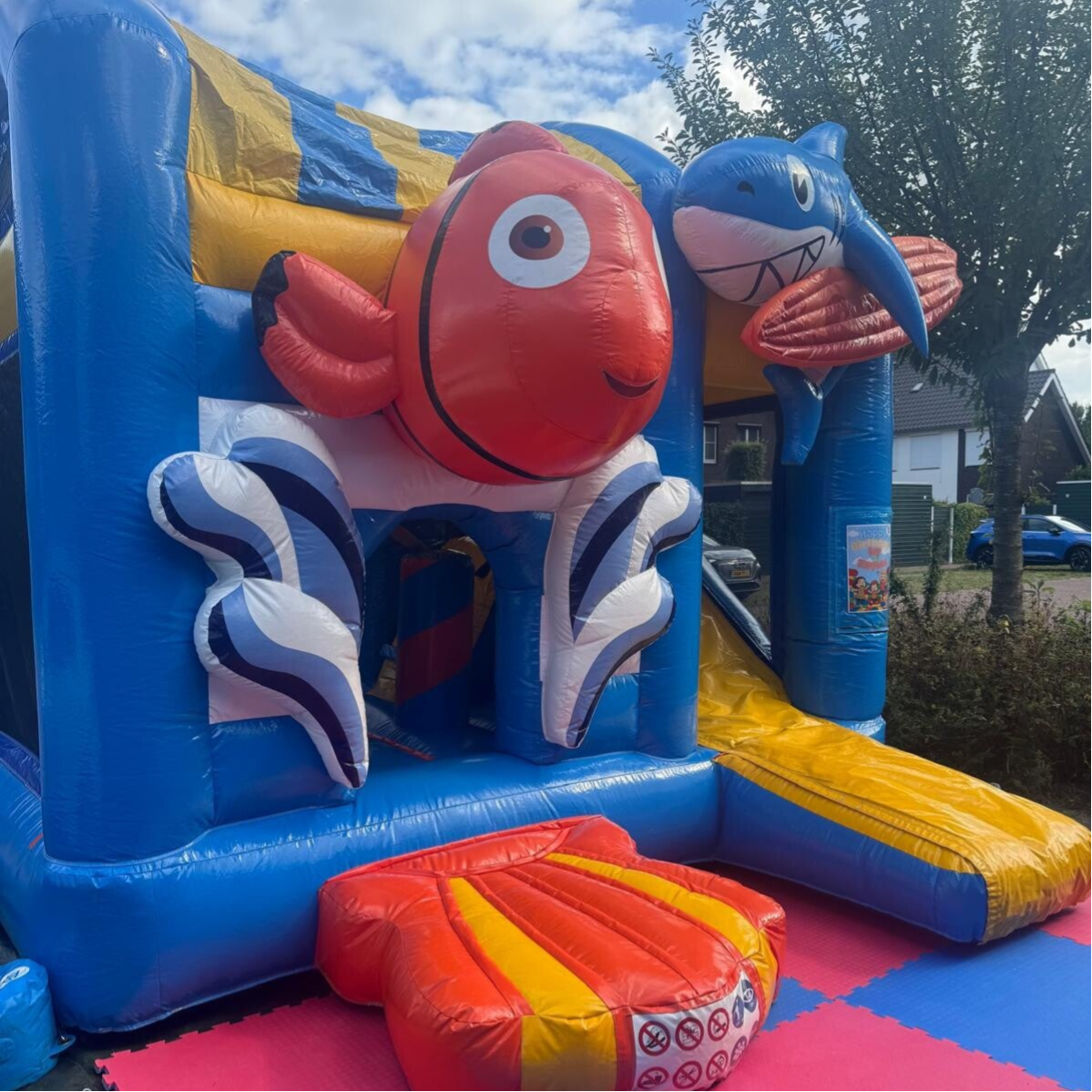 Springkussen Seaworld met zeedieren-thema